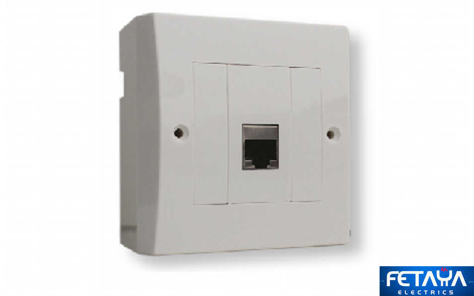 שקע רשת cat5e התקנה על ומתחת לטיח Fetaya 