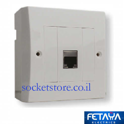 שקע רשת cat5e התקנה על ומתחת לטיח Fetaya 
