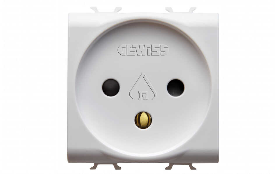 שקע חשמל ישראלי לבן Gewiss Chorus GW10281 2M