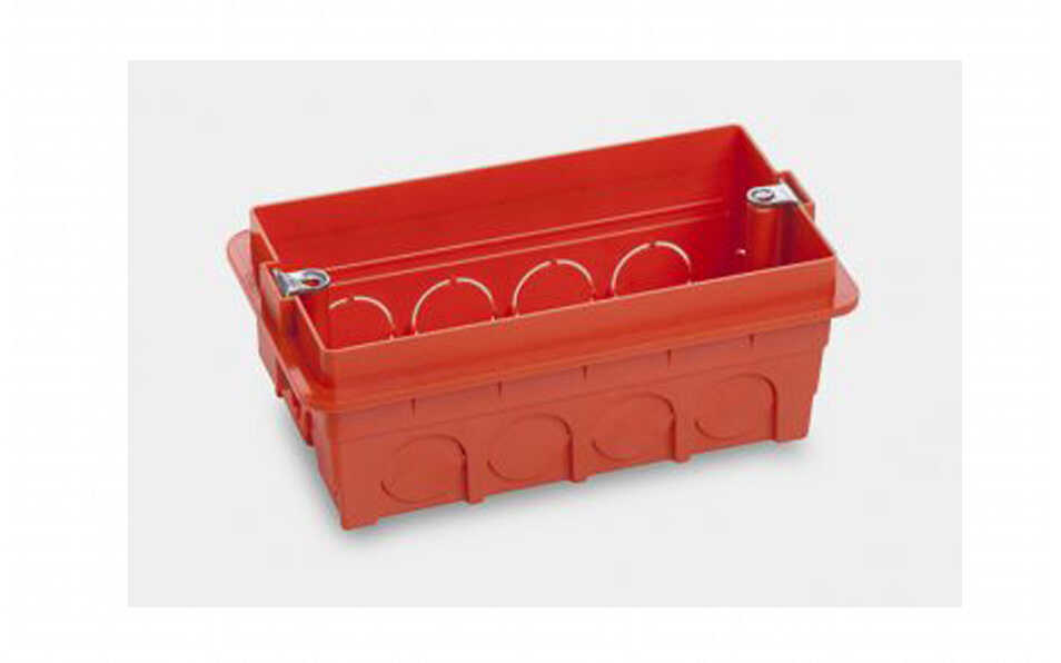 קופסת ביטון מלבנית 4 מקום לקיר בלוקים Photex