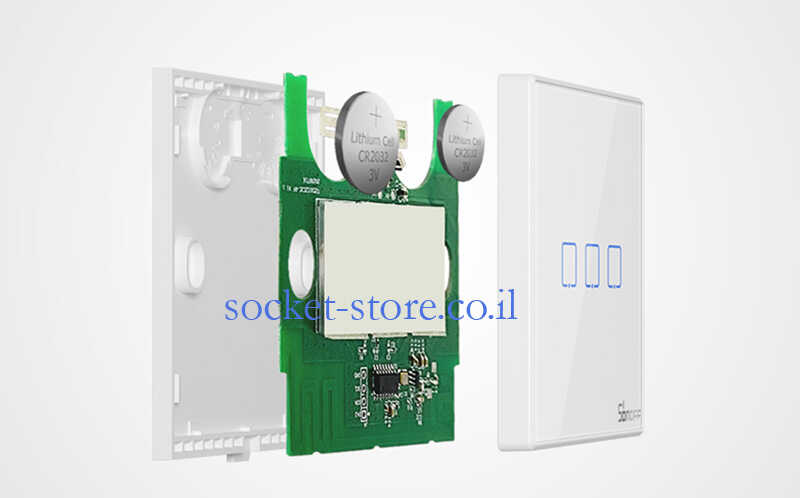 מפסק מגע יחיד נייד אלחוטי SONOFF RF 433MHz דגם T2EU1C-RF