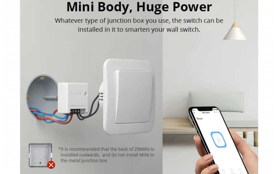 דרייבר אלחוטי מיני SONOFF zigbee 3.0