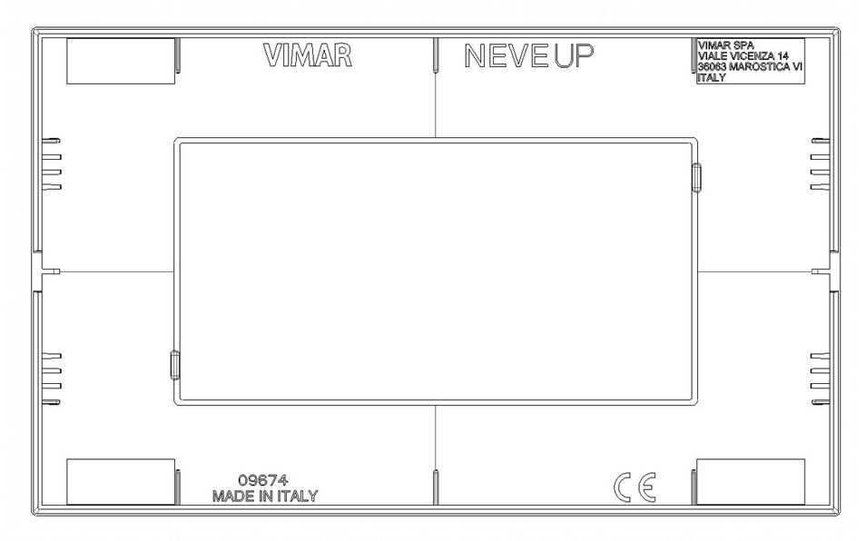 מסגרת 4 מודול שחור מט VIMAR NEVE 09674.14